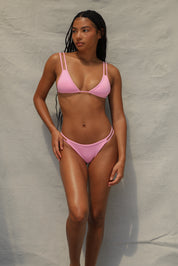 Double Strap Bikini Top - Pink Sorbet