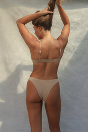 High Hip Bikini Bottom - Mocaccino