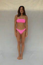 Classic Coverage Bikini Bottom - Guava