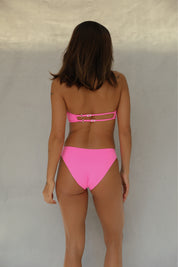 Classic Coverage Bikini Bottom - Guava
