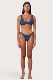 Scoop Bikini Top - Abyss Shimmer