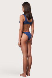 Scoop Bikini Top - Abyss Shimmer