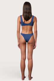 Scoop Bikini Top - Abyss Shimmer