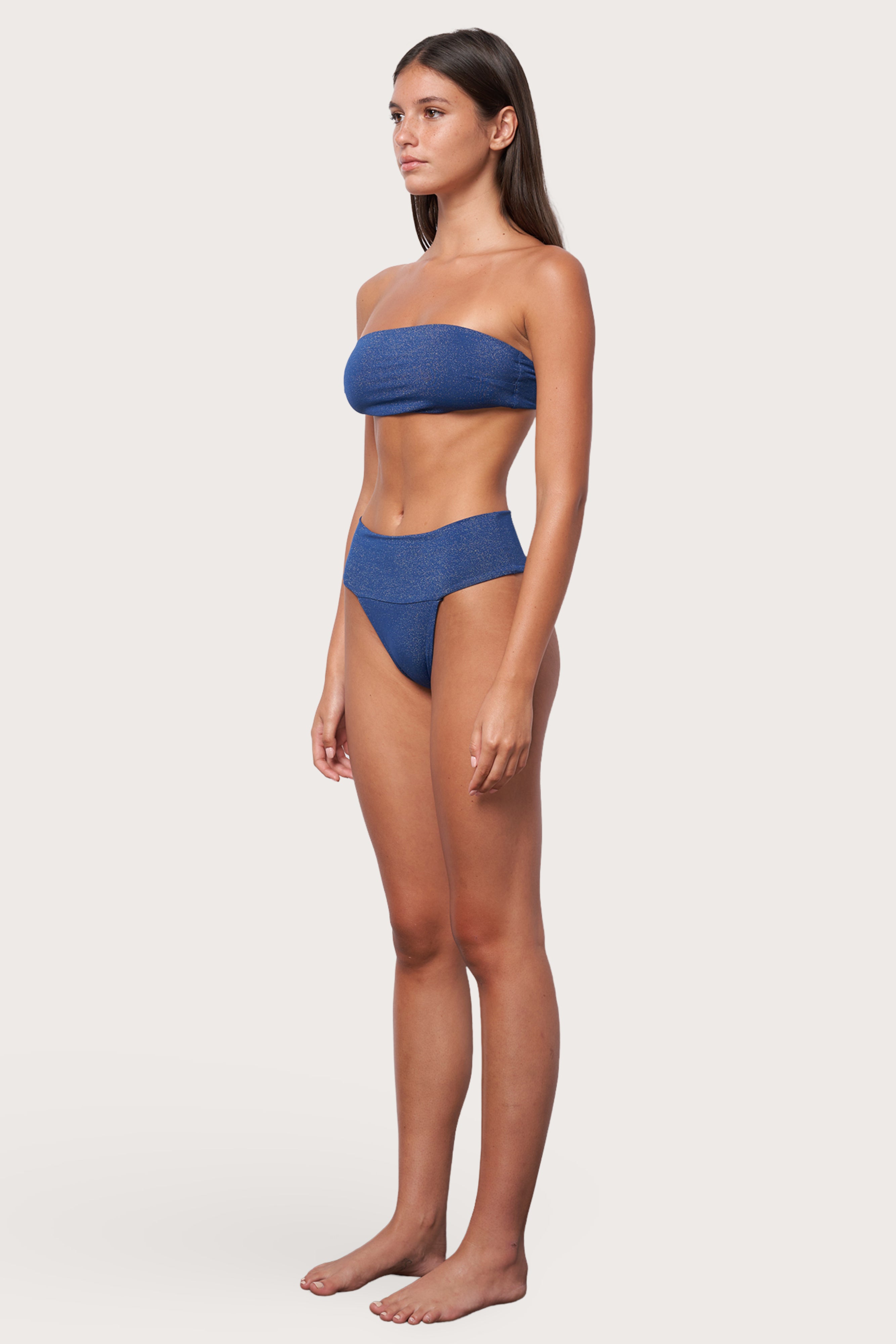 Banded Waist Bottom - Abyss Shimmer