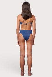 Banded Waist Bottom - Abyss Shimmer