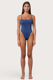 Square Neck One Piece - Abyss Shimmer