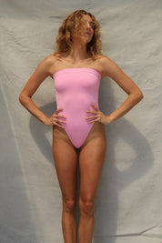 Tube One Piece Swimsuit - Pink Sorbet