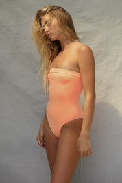 Tube One Piece Swimsuit - Sherbert