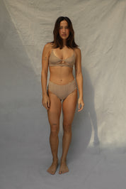 Boyshort Bikini Bottom - Natural Wave