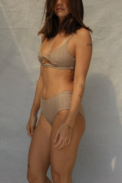Boyshort Bikini Bottom - Natural Wave