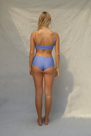 Boyshort Bikini Bottom - Baja Wave