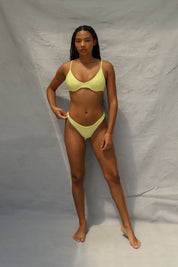 Underwire Bikini Top - Lemon Fizz Wave
