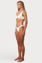 High Hip Bikini Bottom - Meringue