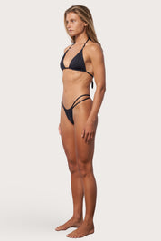 Tie Tri Bikini Top - Moonless Night