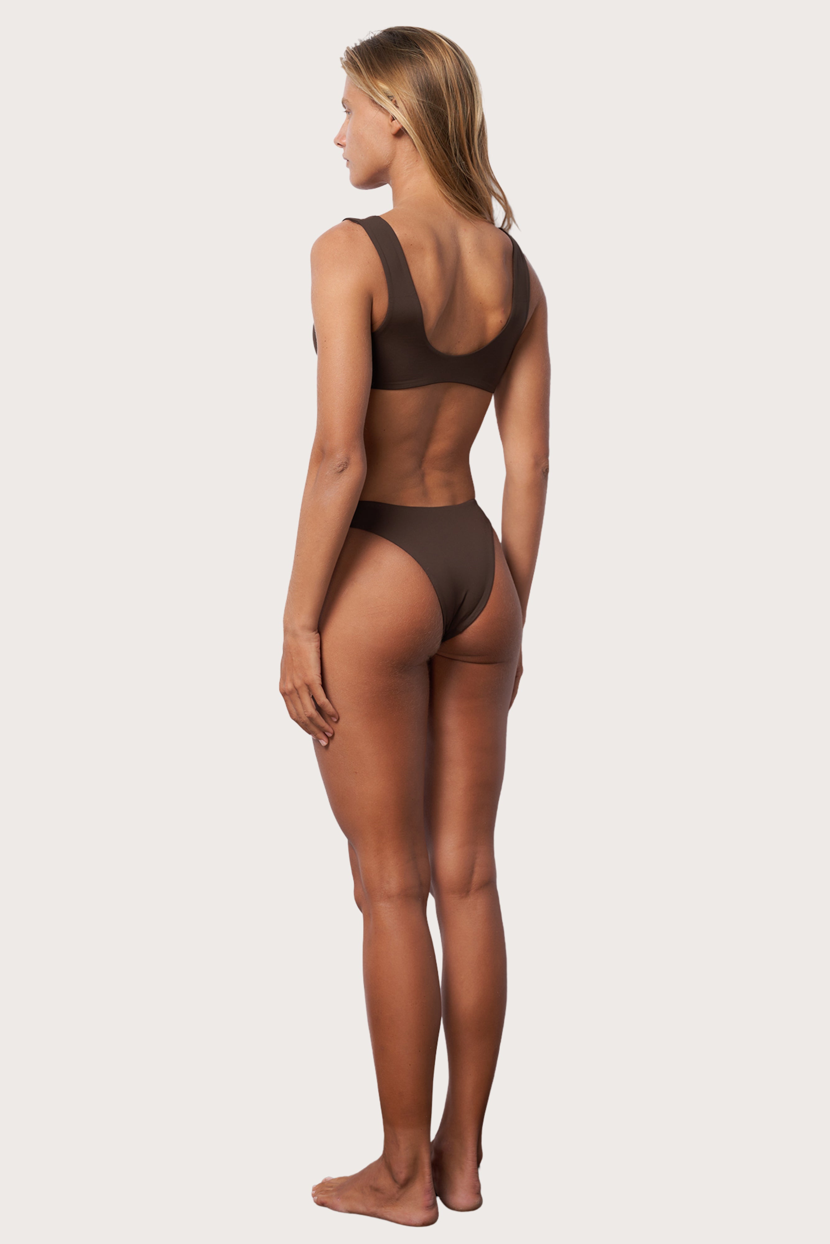 High Hip Bikini Bottom - Espresso