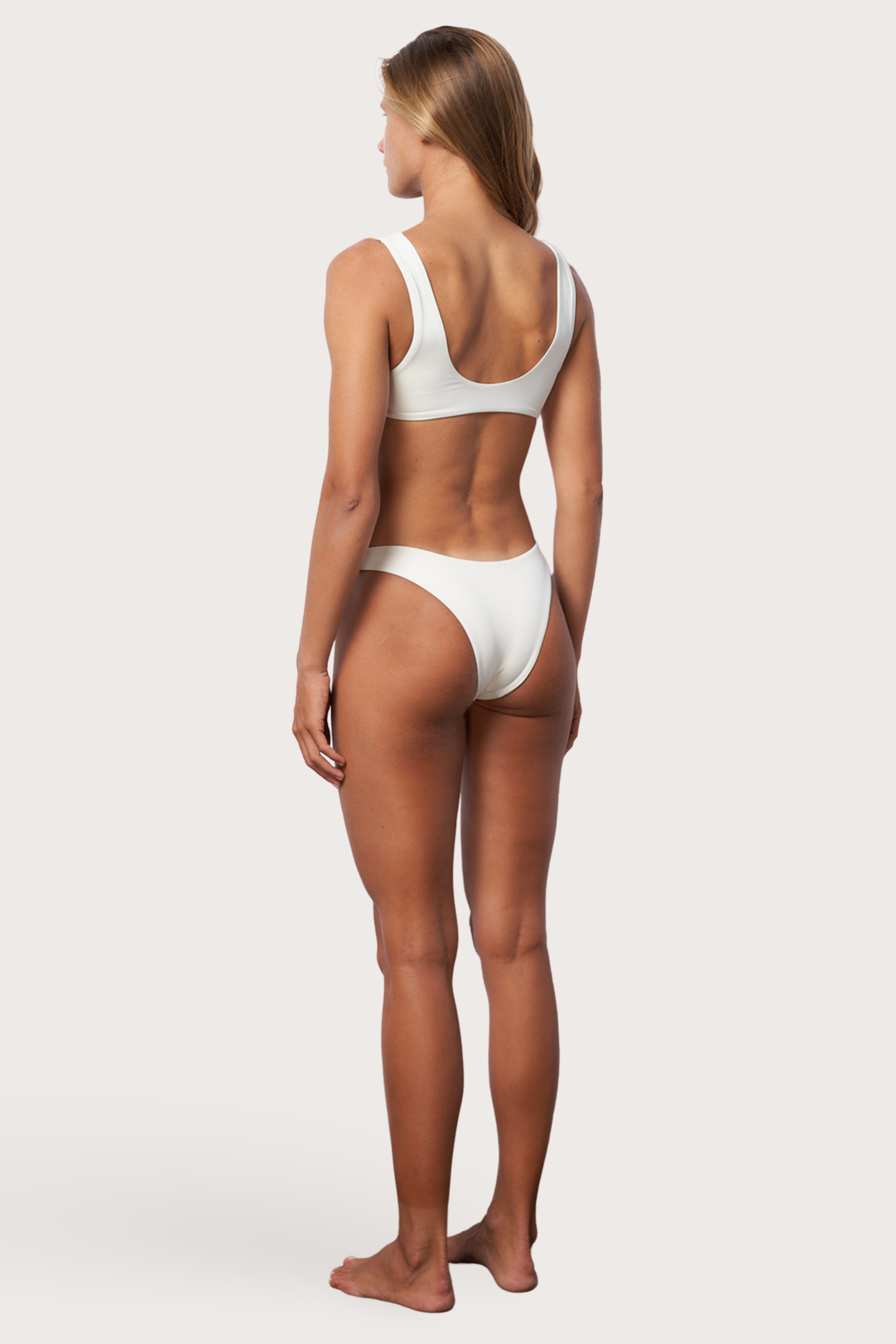 High Hip Bikini Bottom - Meringue