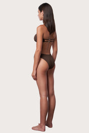 Slide Bandeau Bikini Top - Espresso