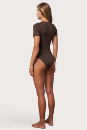 Surf Suit One Piece Swimsuit - Espresso