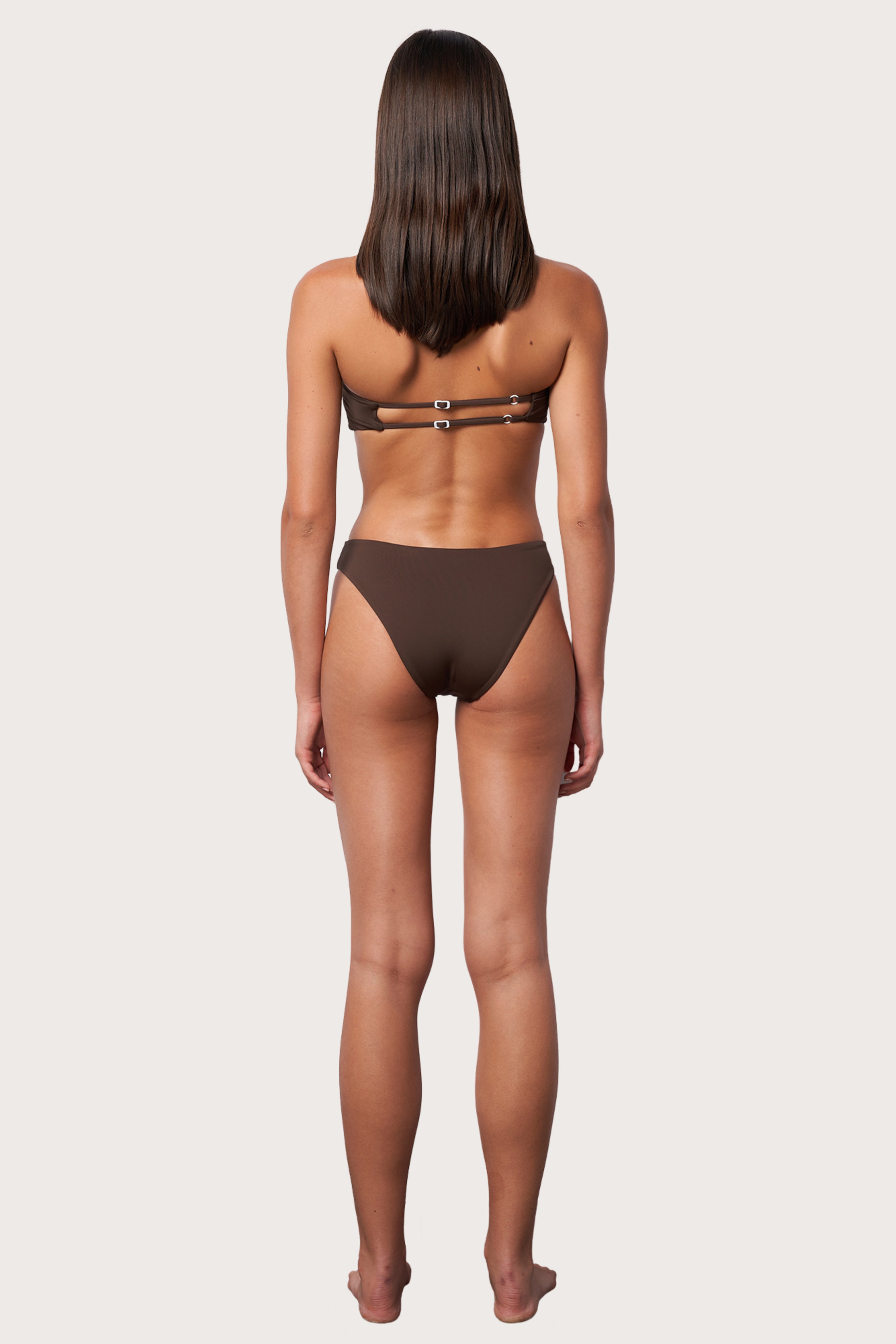 Slide Bandeau Bikini Top - Espresso
