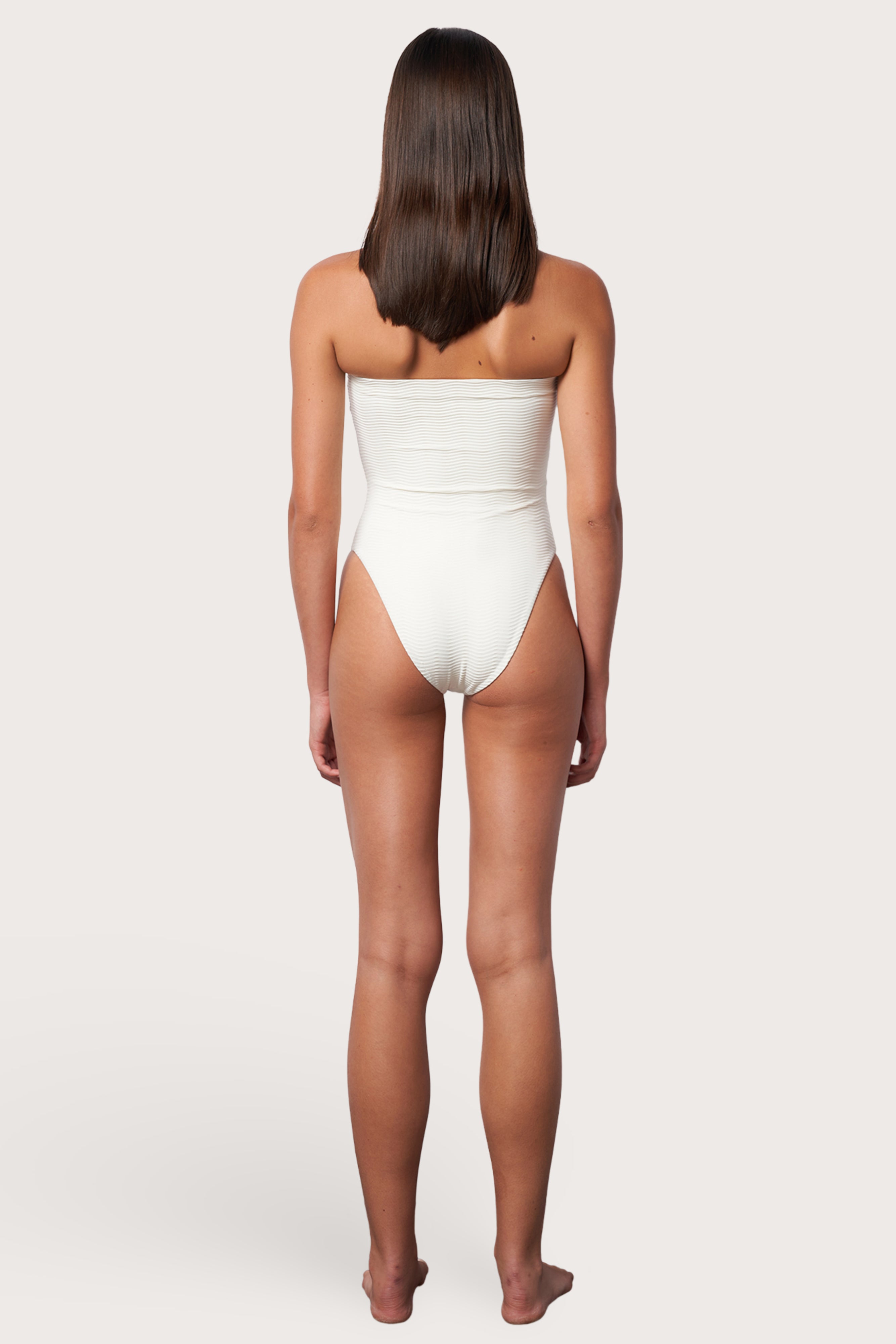Tube One Piece Swimsuit - Meringue Wave