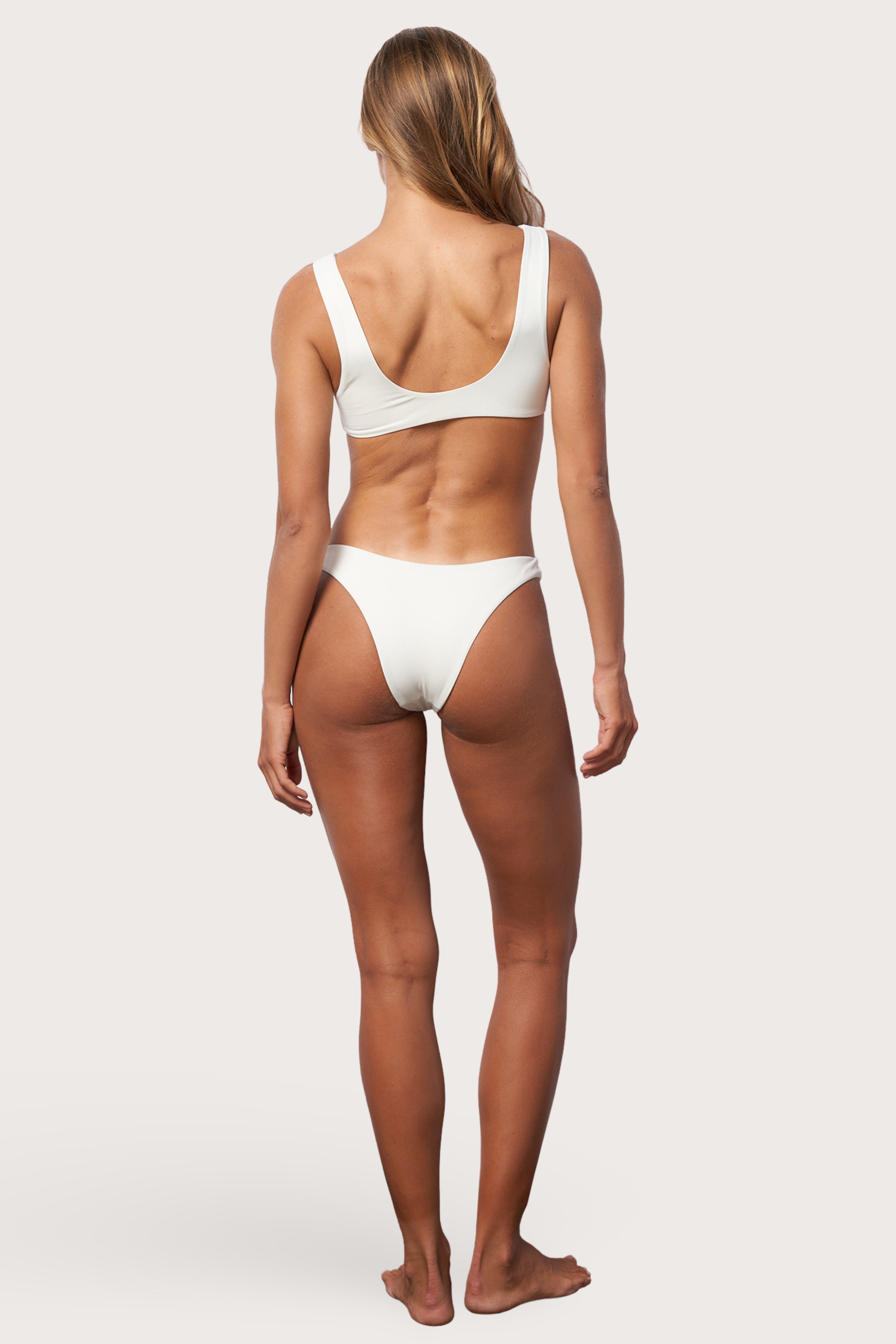 High Hip Bikini Bottom - Meringue