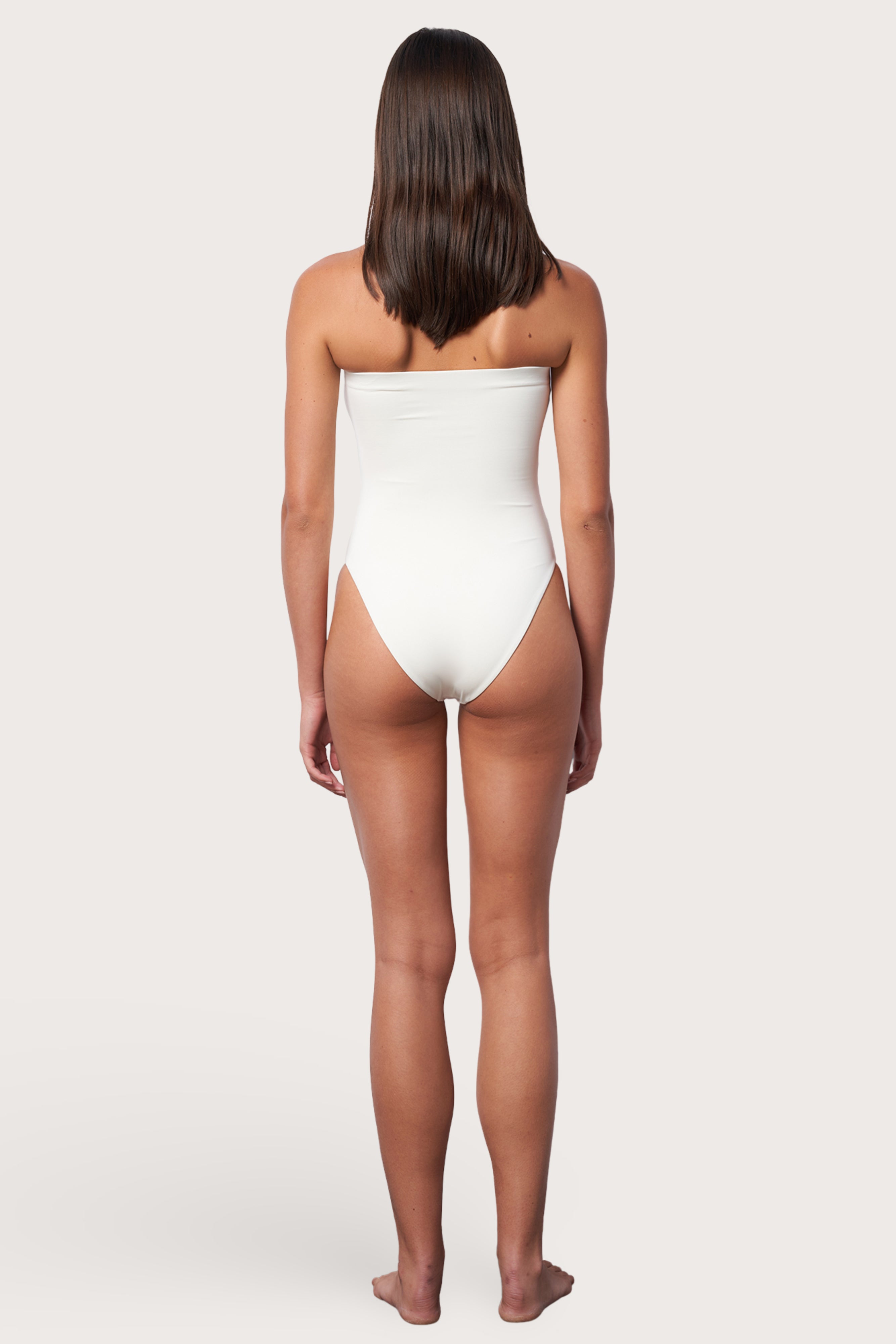 Tube One Piece Swimsuit - Meringue