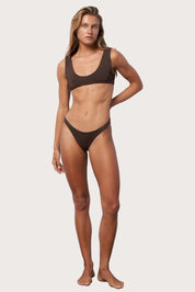 Scoop Bikini Top - Espresso
