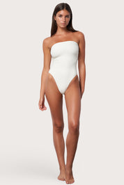 Tube One Piece Swimsuit - Meringue Wave