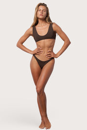 High Hip Bikini Bottom - Espresso