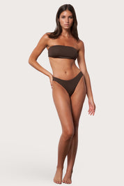 Slide Bandeau Bikini Top - Espresso