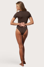 Surf Suit One Piece Swimsuit - Espresso