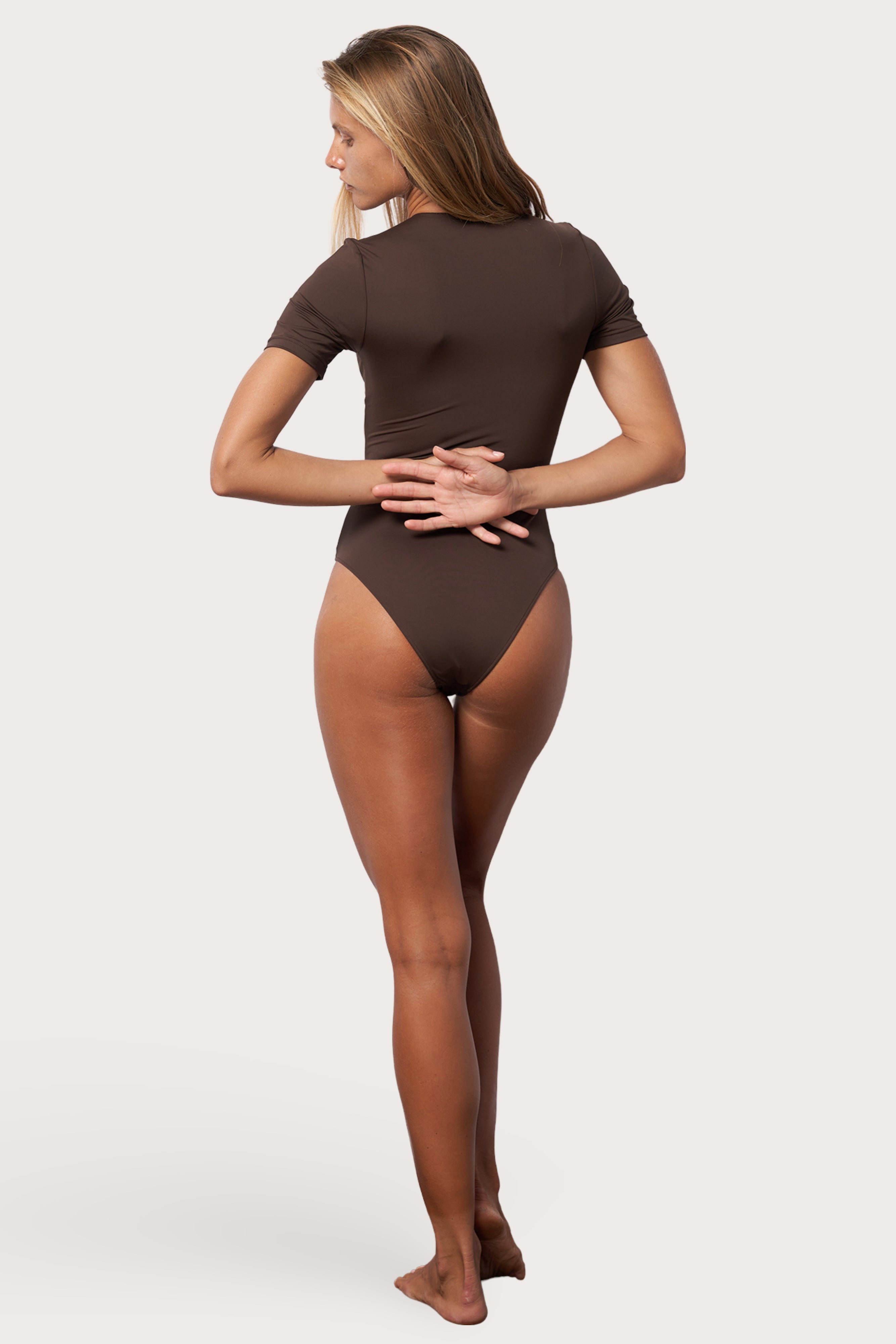 Surf Suit One Piece Swimsuit - Espresso