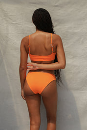 Twist Bikini Top - Tangerine